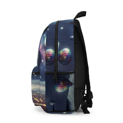 "Starry Night Voyage: Hot Air Balloons Over the City" - The Alien Backpack