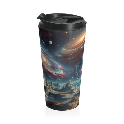 "Explorando el reino celestial": la taza de viaje de acero inoxidable de Alien