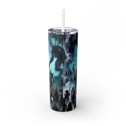 "La bataille pour l'anneau unique" - The Alien Maars® Skinny Tumbler avec paille 20oz