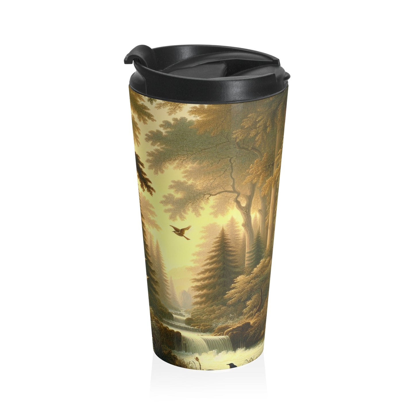 "Tranquil Forest Glen" - The Alien Stainless Steel Travel Mug