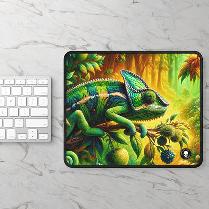 "Vibrant Woods and the Chameleon Camouflage" - The Alien Gaming Mouse Pad