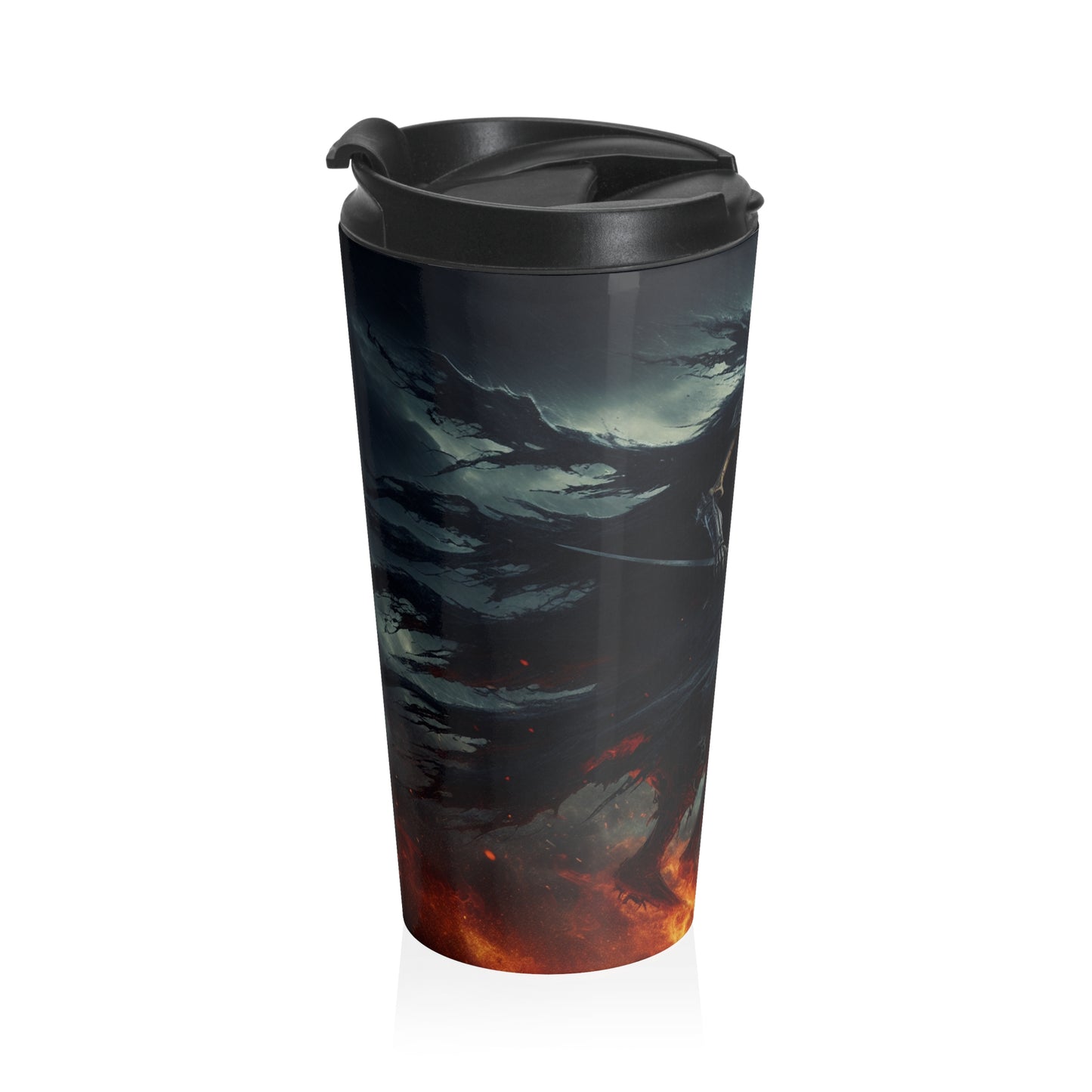 "Cavalry of the Night". - The Alien Stainless Steel Travel Mug Gothic Art