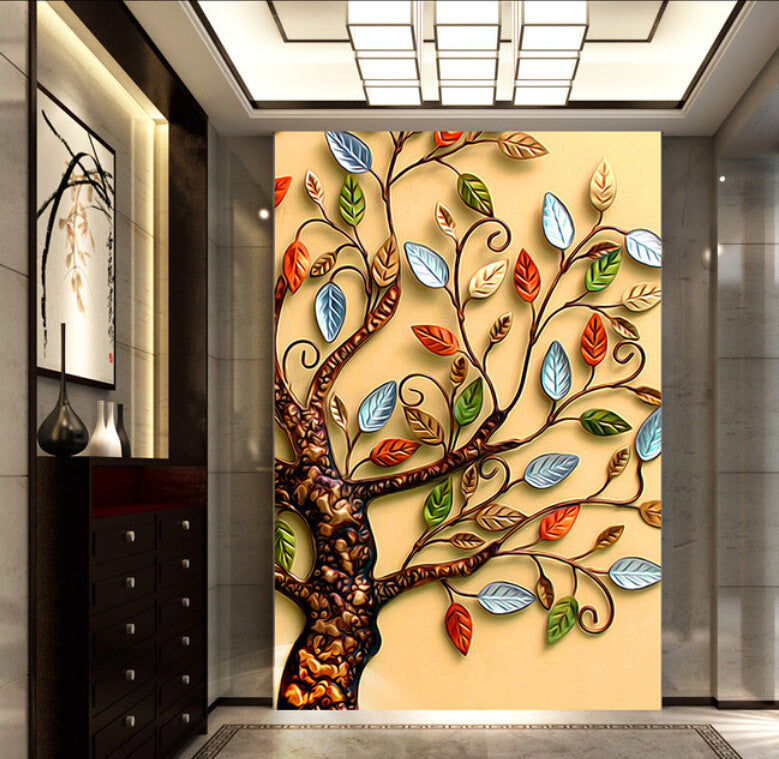 5D diamond painting fortune tree