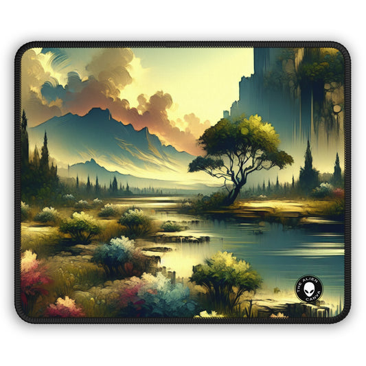 "Nature's Canvas: A Seasonal Land Art Installation" - The Alien Gaming Mouse Pad Land Art