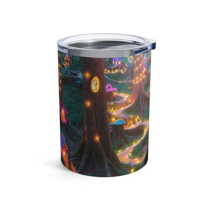 "Bosque Encantado: Un Pueblo de Cuentos de Hadas" - Vaso Alien de 10 oz