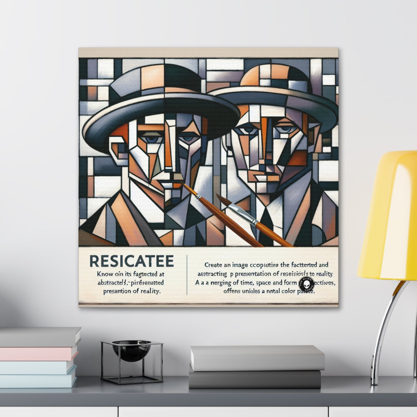 "Paysage urbain cubiste : vues fragmentées de l'énergie urbaine" - The Alien Canva Cubism