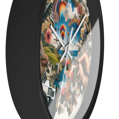 "NatureTech Metropolis: A Vision of Harmonious Coexistence" - The Alien Wall Clock Photomontage