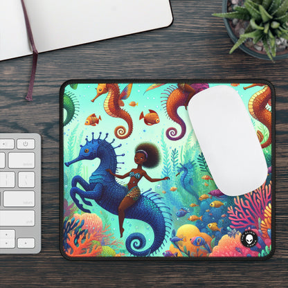 Enchanted Aquatic Realm: Mermaids and Seahorses - The Alien Gaming Mouse Pad