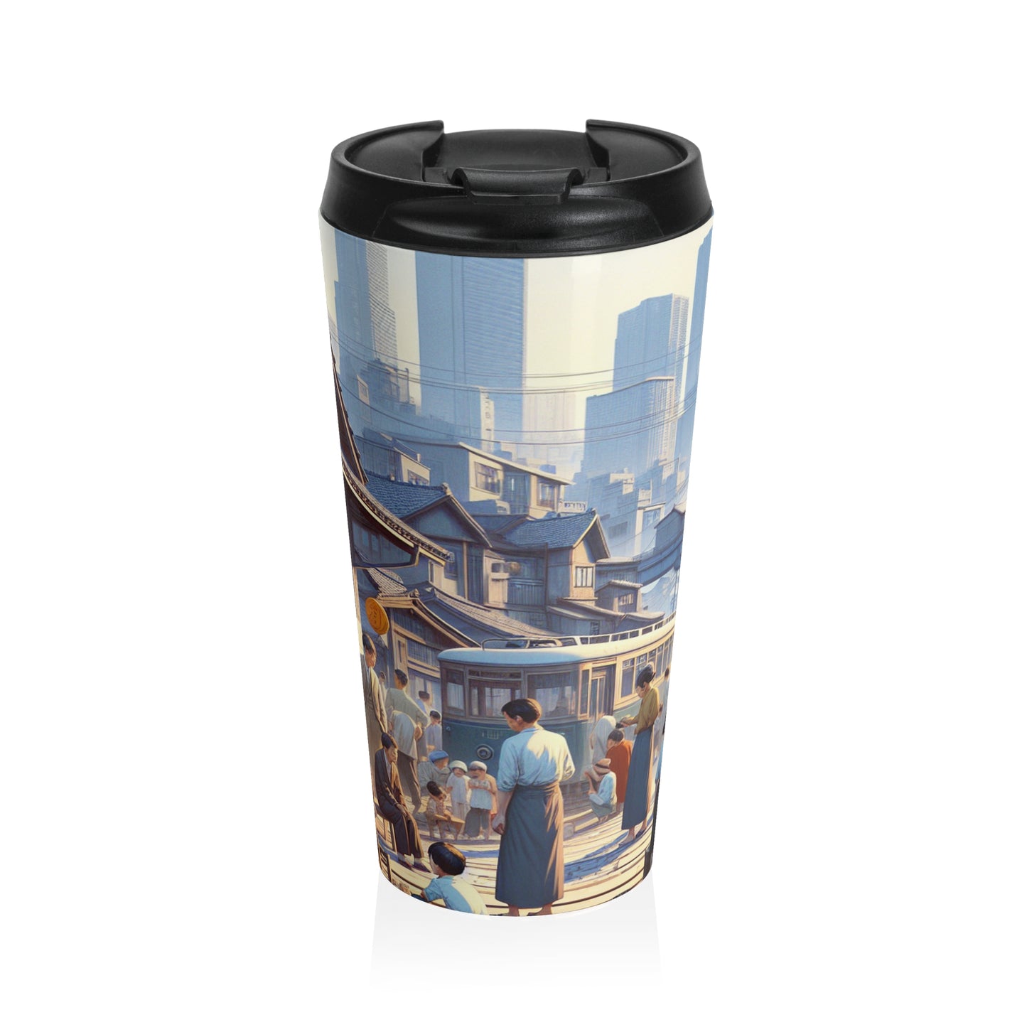 "Unity in Diversity: Community Garden" - The Alien Stainless Steel Travel Mug Social Realism