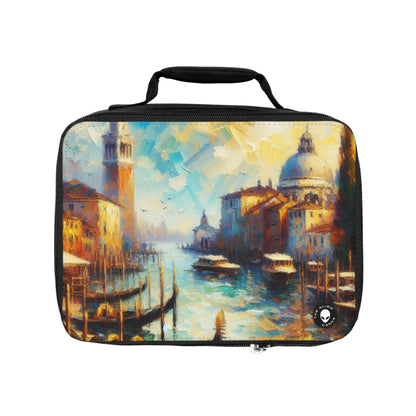 "Serenity in the City: Capturing the Golden Hour"- The Alien Lunch Bag Impressionism