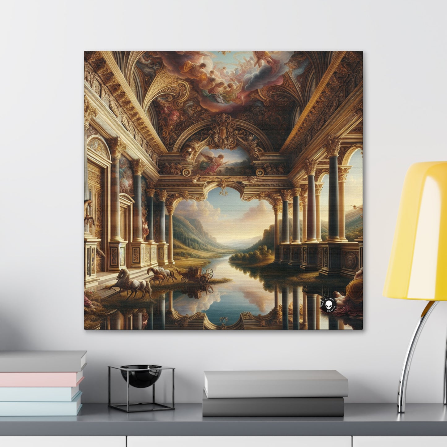 "A Neo-Renaissance Odyssey: A Modern Panorama" - The Alien Canva Renaissance Art