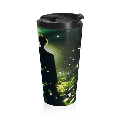 "Bosque de luciérnagas encantado" - Taza de viaje de acero inoxidable de The Alien