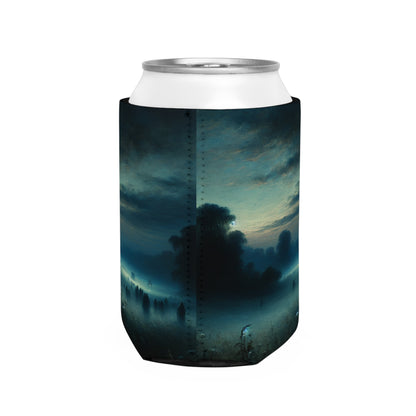 "Misty Twilight: A Tonalism Journey into Silent Serenity" - The Alien Can Cooler Sleeve Tonalism