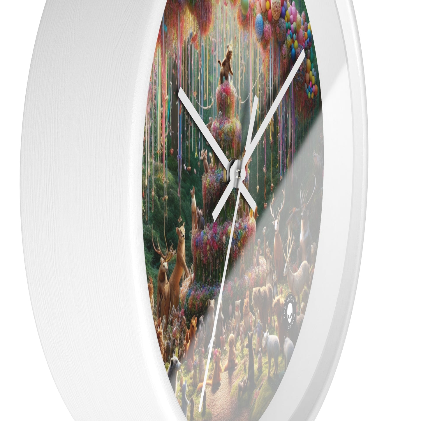 "Forest Fiesta" - The Alien Wall Clock