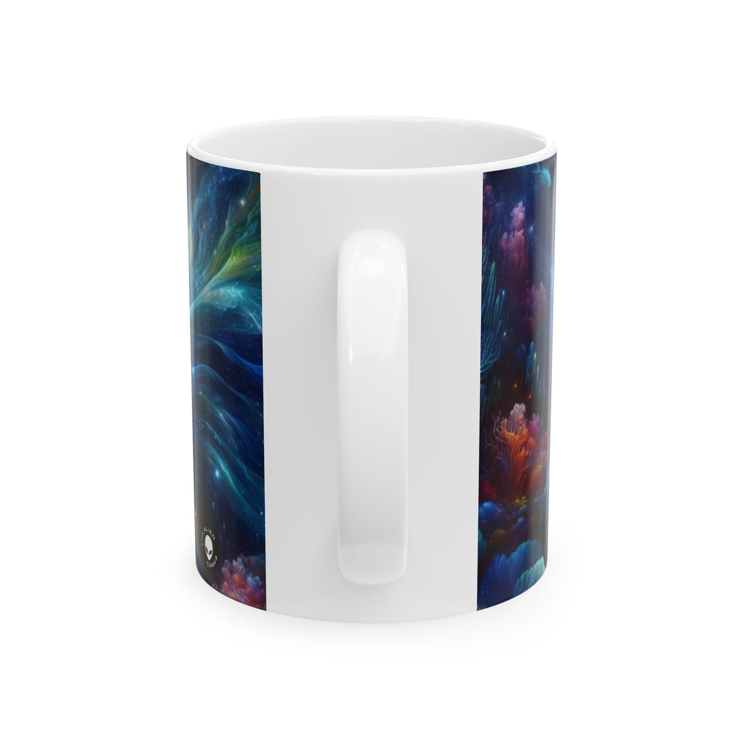 "Enchantment Under the Stars: A Mystical Underwater Journey" - The Alien Ceramic Mug 11oz