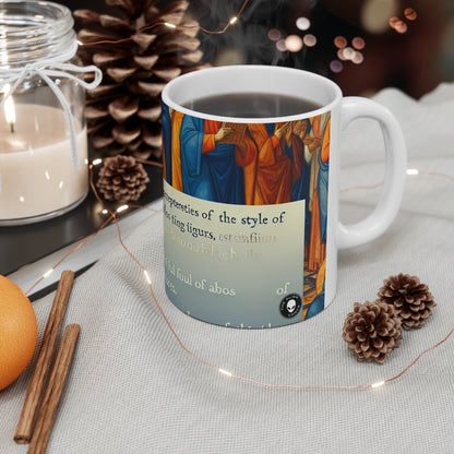 "Forgé dans la foi : Le voyage du désespoir à l'espoir" - La tasse en céramique Alien 11oz Art religieux