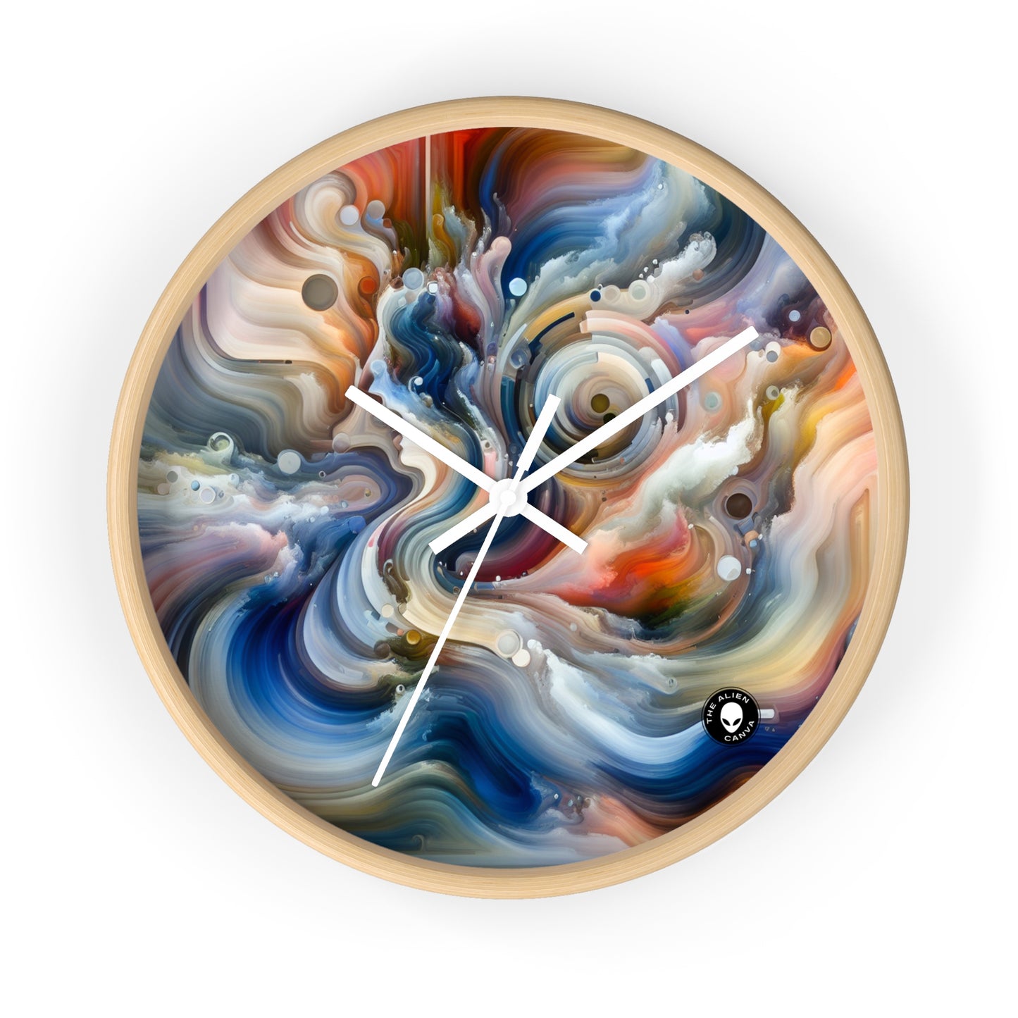 "Toile vivante : La transcendance de l'art et de l'humanité" - The Alien Wall Clock Video Art