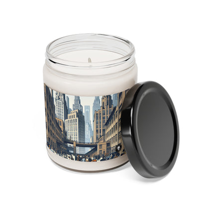 "Urban Geometry: A Modern Cityscape in New Objectivity" - The Alien Scented Soy Candle 9oz New Objectivity