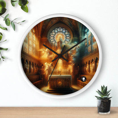 "Armonía de la Fe: Unidad Divina" - El Reloj de Pared Alien Arte Religioso