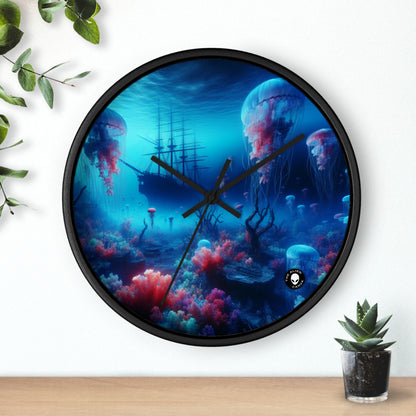 "Jellyfish Haven: A Surreal Underwater World" - The Alien Wall Clock