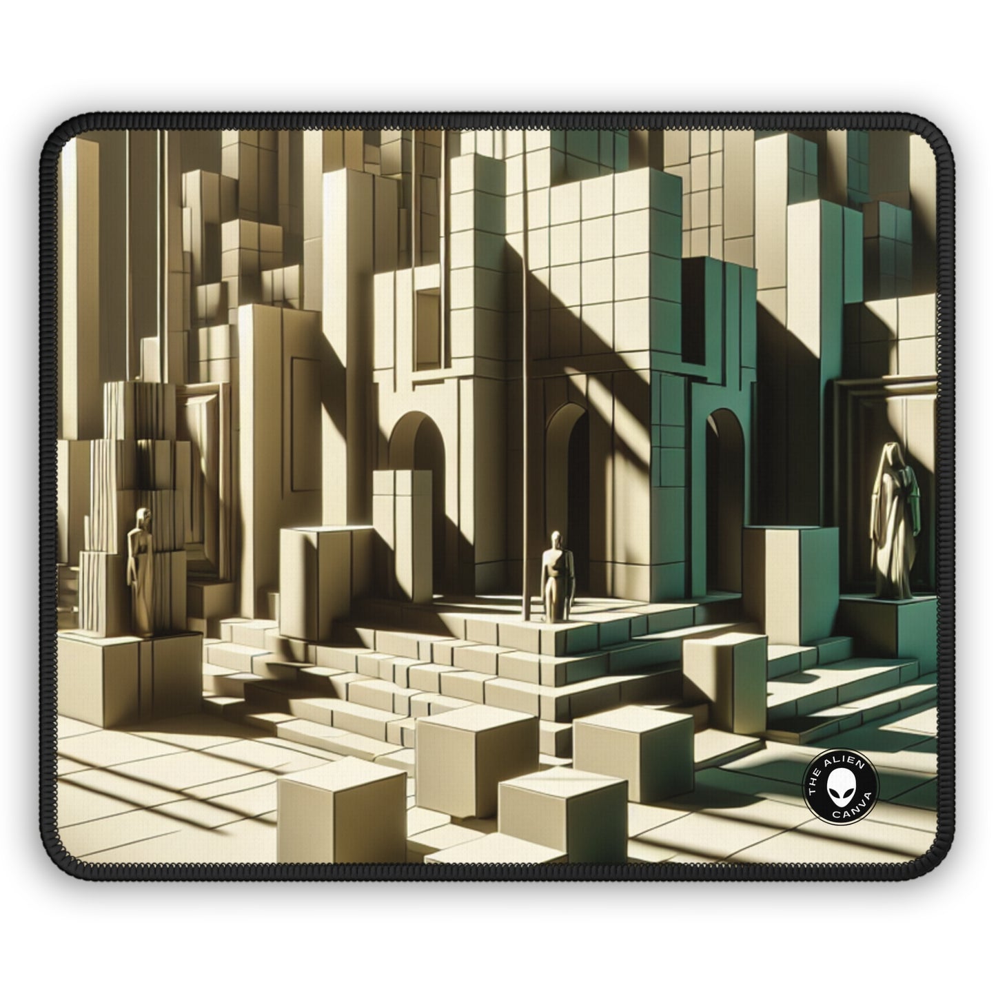 "Surreal Symphony: A Metaphysical Dreamworld" - The Alien Gaming Mouse Pad Metaphysical Art