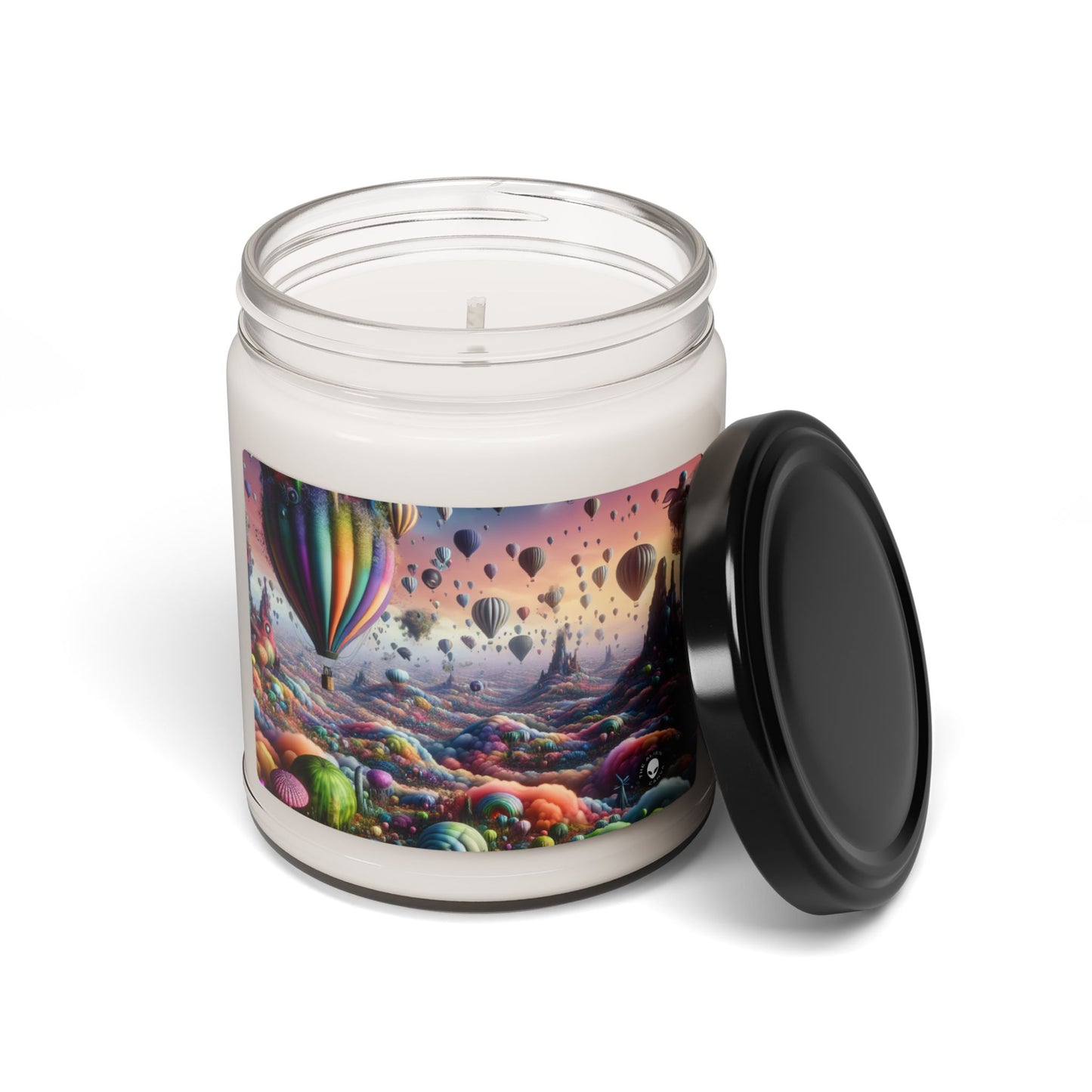 "Whimsical Sky: A Surreal Balloon Adventure" - The Alien Scented Soy Candle 9oz