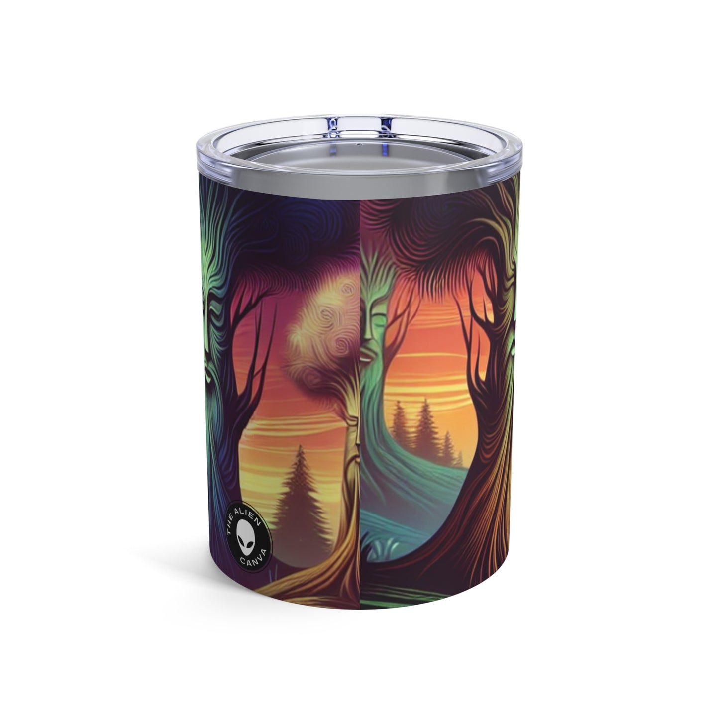 "Whispering Trees: Secrets of the Mystic Forest" - The Alien Tumbler 10oz