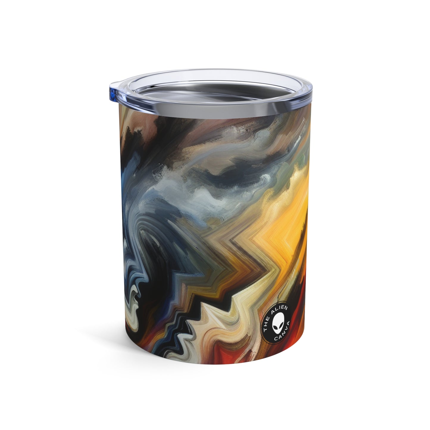 "Vivid Visions: An Expressionistic Journey into the Emotional Abyss" - The Alien Tumbler 10oz Expressionism