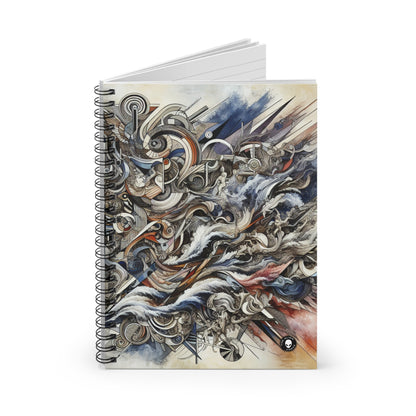 Titre : « Challenging Taboos : Beyond Boundaries in Transgressive Art » - The Alien Spiral Notebook (Ruled Line) Transgressive Art