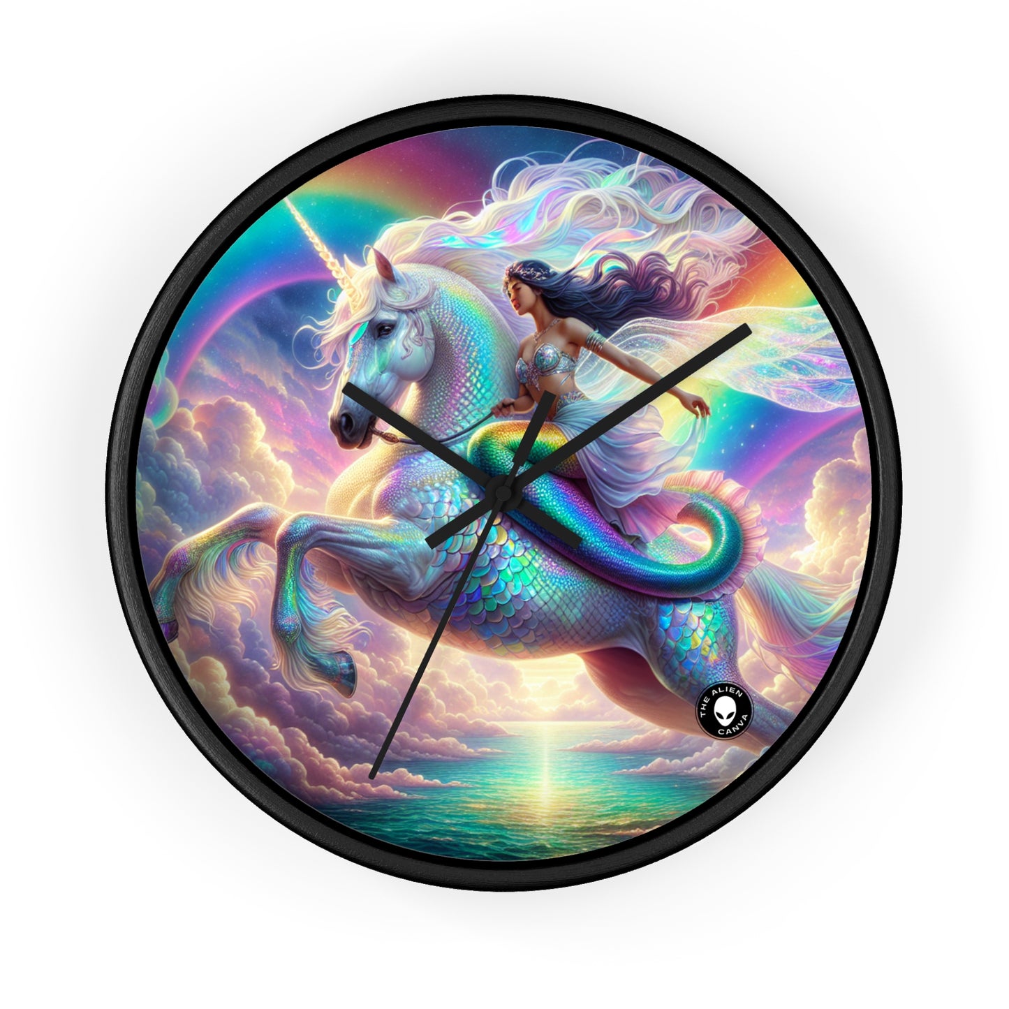 "Mermaid and Unicorn Adventure" - The Alien Wall Clock