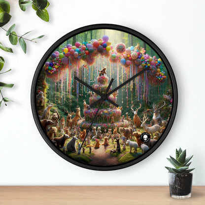 "Forest Fiesta" - The Alien Wall Clock