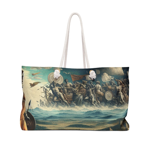 "Minerva sur le champ de bataille de la Renaissance" - Le sac de week-end Alien Renaissance Art