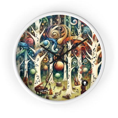 "Melodic Enchantment: The Instrumental Forest" - The Alien Wall Clock