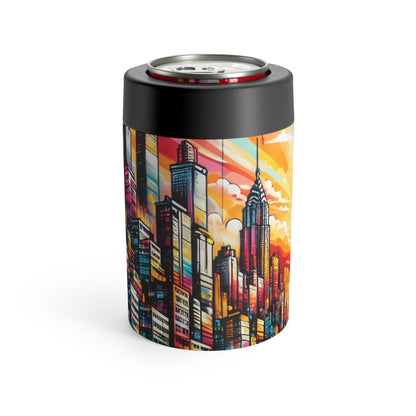 "Cityscape Sunrise" - Le porte-canette Alien Street Art / Style Graffiti