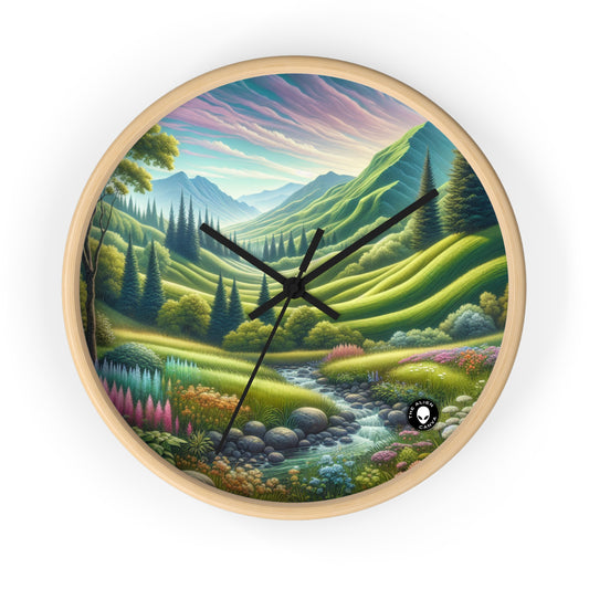 "Seasons in Serenity: Un viaje de arte ambiental" - The Alien Wall Clock Environmental Art