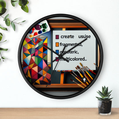 "Futuristic Metropolis: A Synthetic Cubism Cityscape" - The Alien Wall Clock Synthetic Cubism