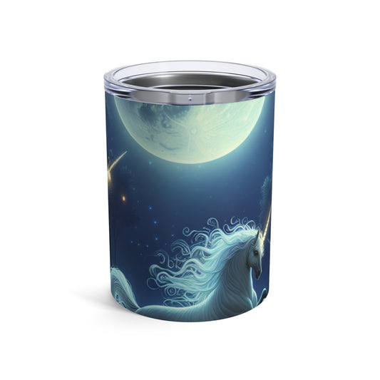 "Bosque encantado iluminado por la luna" - Vaso extraterrestre de 10 oz