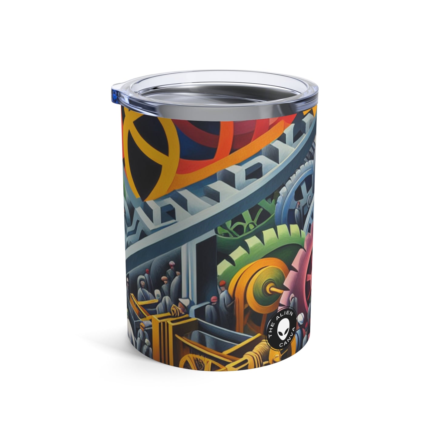 "Constructivismo industrial: engranajes y trabajo" - The Alien Tumbler 10oz Constructivism