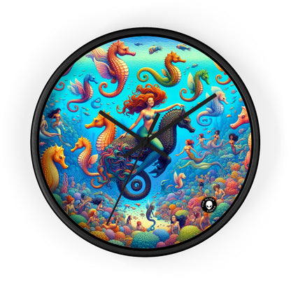 "Seahorse Serenade: A Magical Underwater Journey" - The Alien Wall Clock