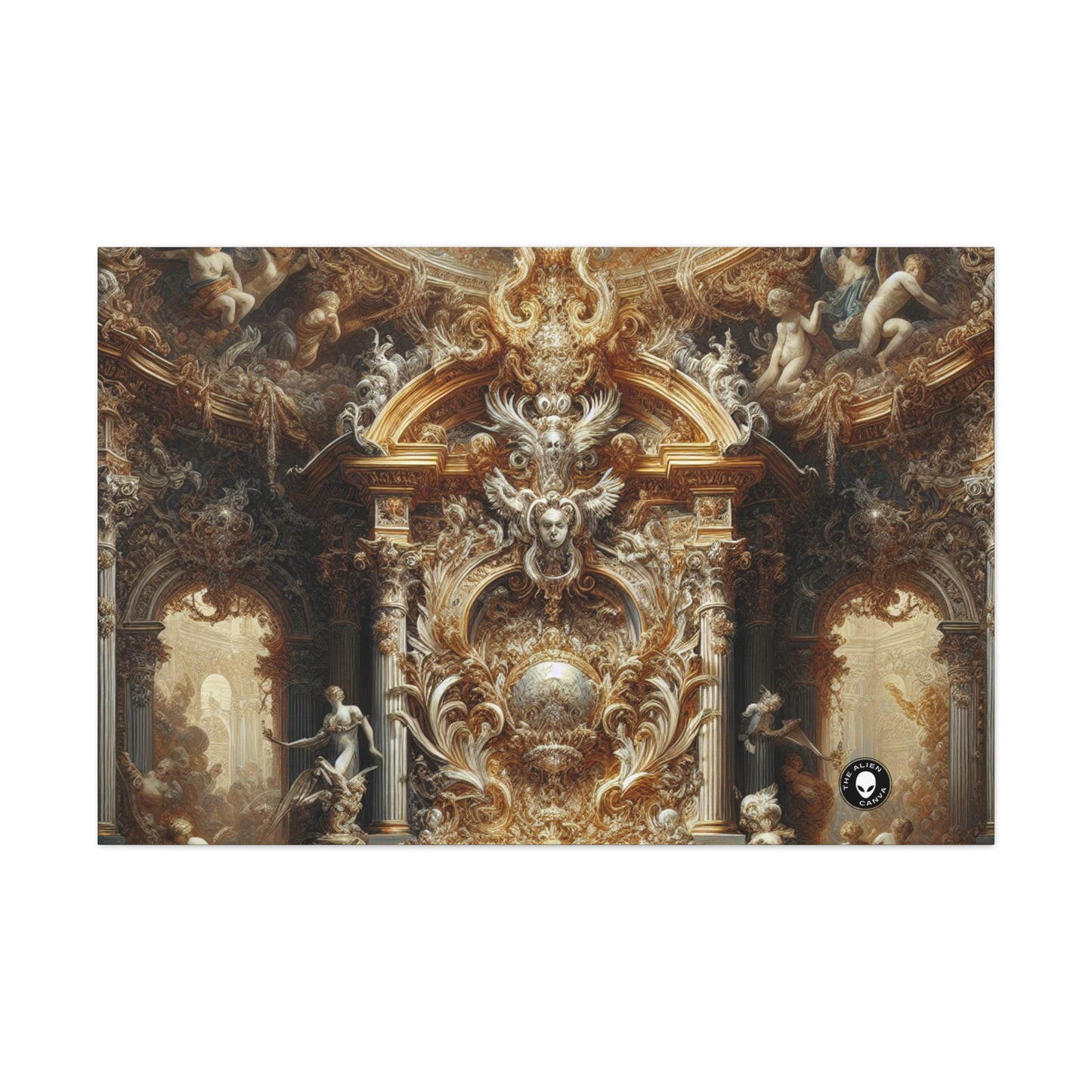 "Banquet baroque : un festin d'opulence" - The Alien Canva Baroque