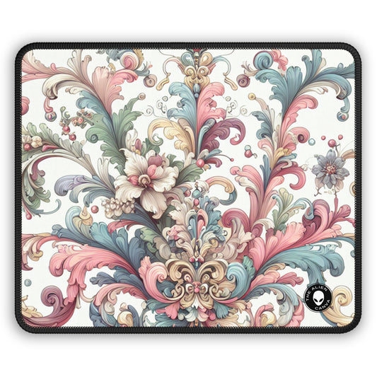 "Enchanted Elegance: A Rococo Garden Soirée" - The Alien Gaming Mouse Pad Rococo