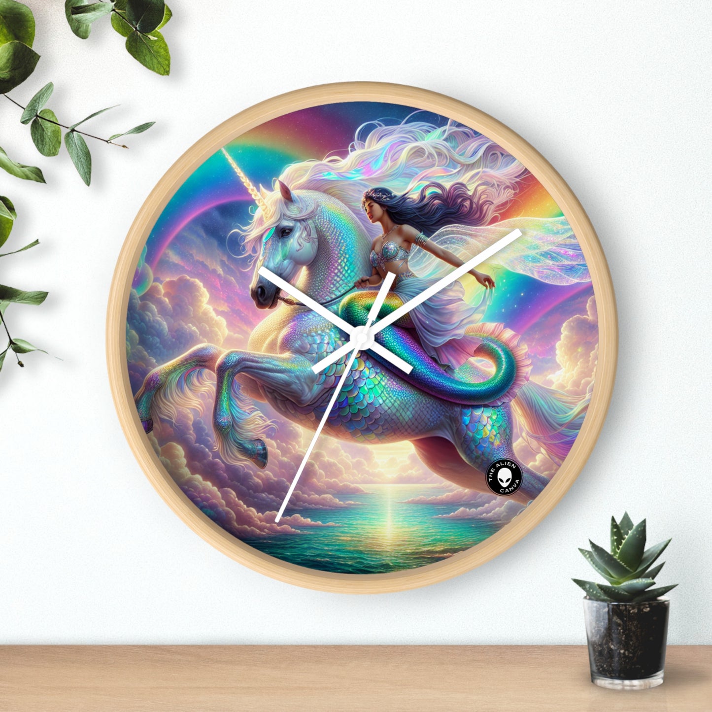 "Mermaid and Unicorn Adventure" - The Alien Wall Clock