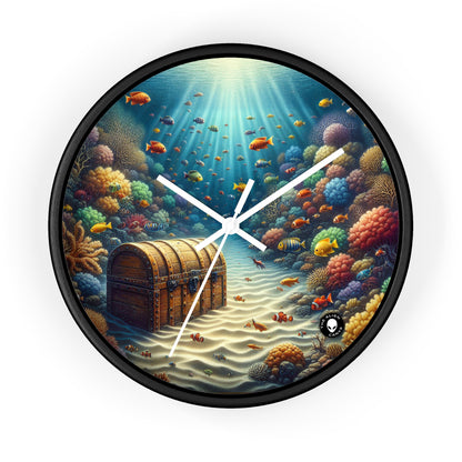 "Beneath the Waves: Treasure in the Coral Reef" - The Alien Wall Clock