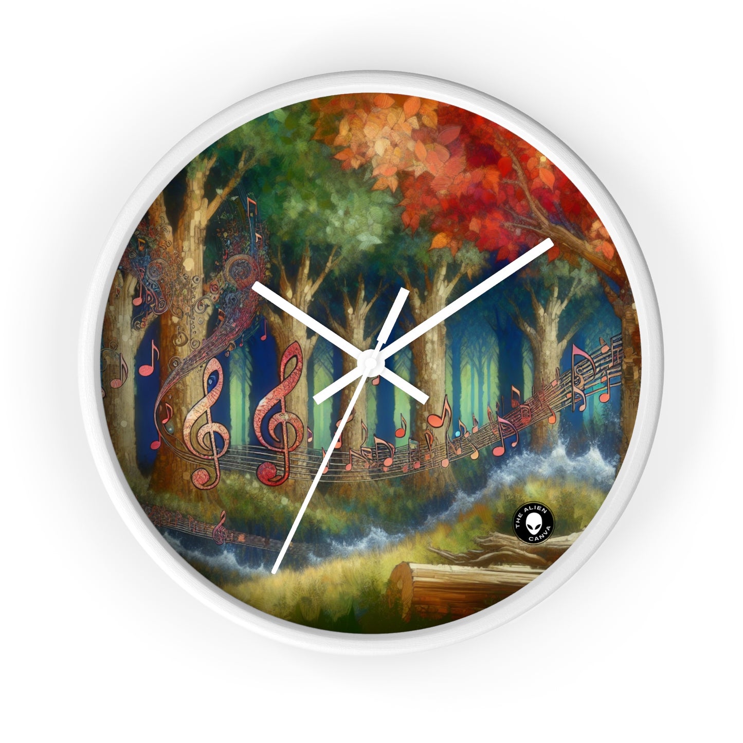 "Melodic Grove" - The Alien Wall Clock