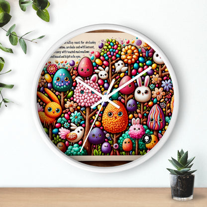 "Jellybean Forest Fantasy" - L'horloge murale extraterrestre