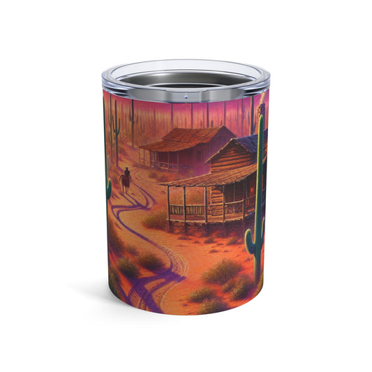 "Glowing rain: A city's reflection" - The Alien Tumbler 10oz Realism