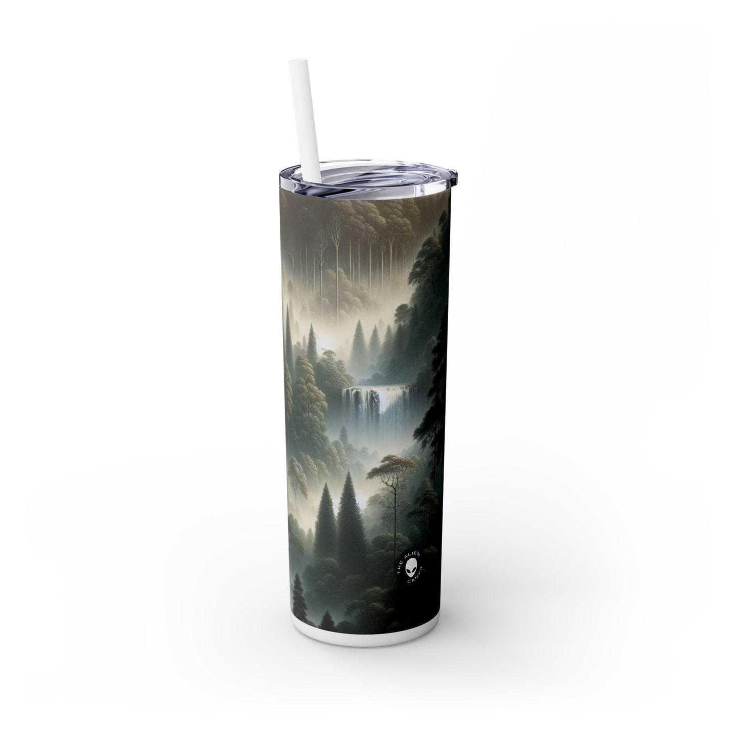 "Misty Forest Retreat": vaso estrecho con pajita de 20 oz de Alien Maars®