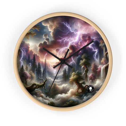 "Thunderstruck Forest" - The Alien Wall Clock