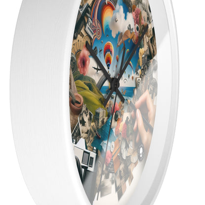 "NatureTech Metropolis: A Vision of Harmonious Coexistence" - The Alien Wall Clock Photomontage