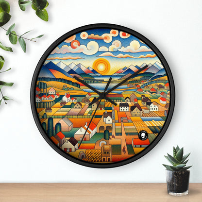 "Primal Paradise: A Vibrant Jungle Celebration" - The Alien Wall Clock Primitivism